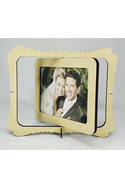 LAZER ART 15X21 ROTATING WOODEN FRAME - DOUBLE SIDED GRADER FRAME - LASERCERCEVE0003