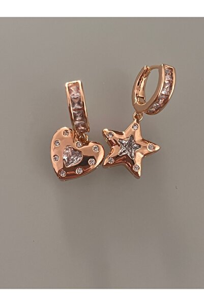 Hoop jewelery أقراط نجمة القلب