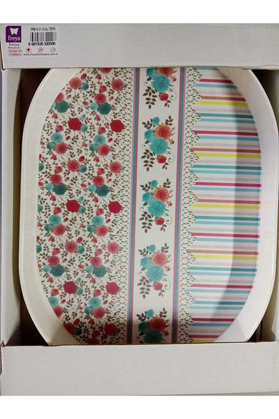 Freya Oval Melamine Tray 01