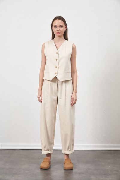 Kuaybe Gider Pantaloni Ecru Natura 4118