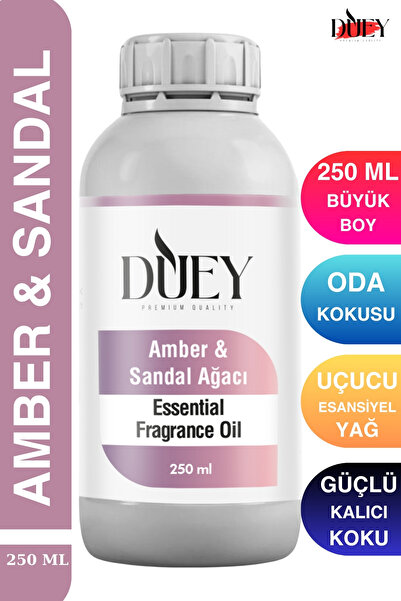 DUEY Amber&Sandal Uçucu Yağ 250 Ml Mum Esansı, Oda Kokusu, Hava Nemlendiricis...