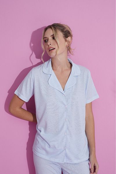 PİJAMOOD Set pijama frontală cu 5 nasturi
