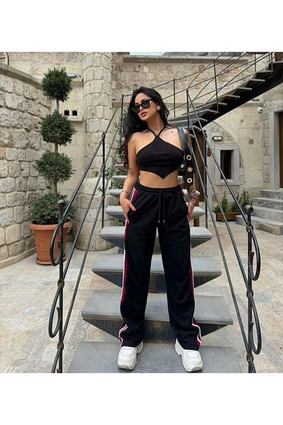 DENİKK Trend Wide Leg - Palazzo Φούτερ με ελαστική μέση