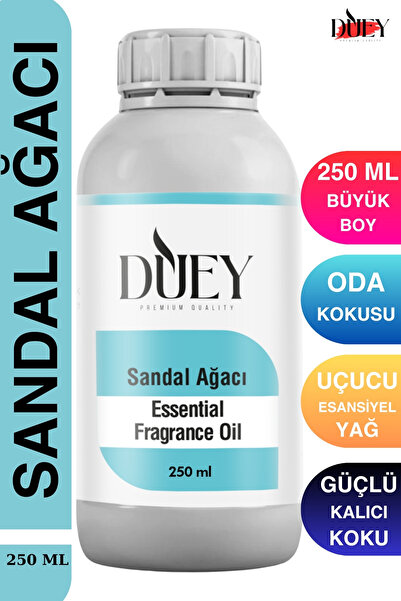 DUEY Sandal Ağacı Uçucu Yağ 250 Ml Mum Esansı, Oda Kokusu, Hava Nemlendiricis...