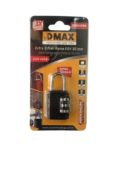 DMAX 30 MM Extra Combination Padlock