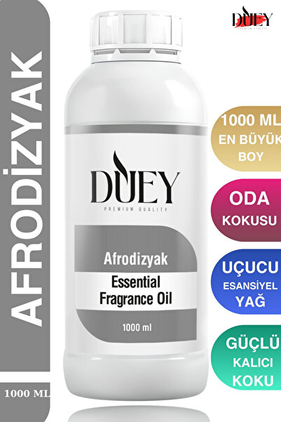 DUEY Afrodizyak Uçucu Yağ 1000 Ml Mum Esansı, Oda Kokusu, Hava Nemlendiricisi...