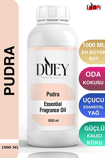 DUEY Pudra Uçucu Yağ 1000 Ml Mum Esansı, Oda Kokusu, Hava Nemlendiricisi, Çam...