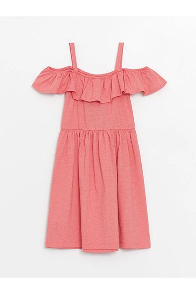 LC Waikiki LCW ECO Boat Neck Girl's Dress