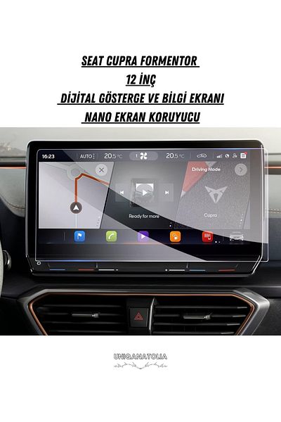 UniqAnatolia Seat Cupra Formentor 12 - Nano Screen Protector, Navigation Compatible 2021 2023