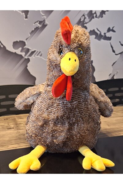 Halley Peluş Oyuncak Büyük Çilli Horoz  Sarı 40 Cm