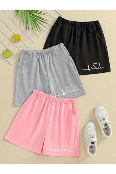 Afternoon Kids Σετ 3 σορτς με σχέδια ''Rhythm Heart'' για κορίτσι