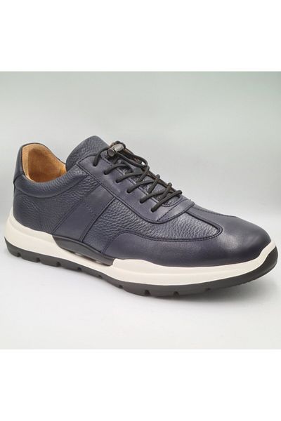 Libero Ανδρικά αθλητικά παπούτσια Navy Blue Γνήσιο Δέρμα - Eva Sole Slip-On