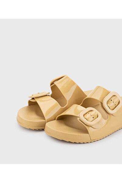 IGOR Havana Brillo - Mustard Yellow, Double Buckle Women's Slippers