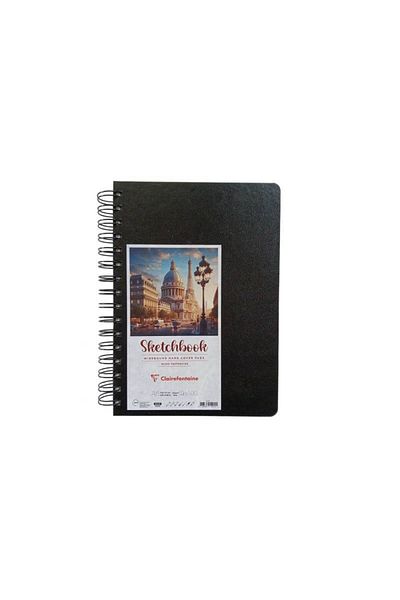 Clairefontaine A6 Sketchbook - Hard Cover, Spiral Sketchbook, 120 gr, 100 yp