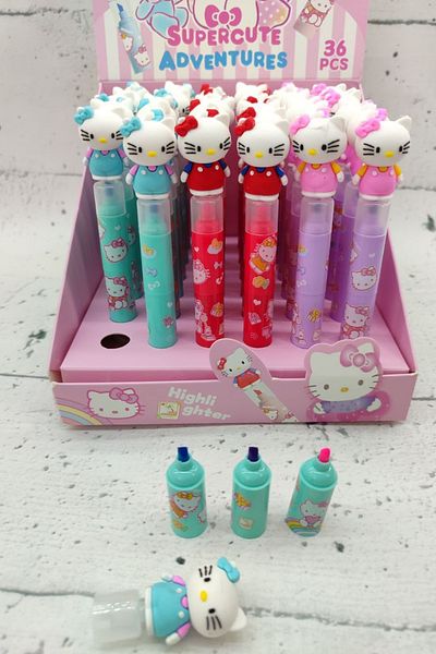 senacacollection Hello Kity 3-Piece Highlighter Set - Imported Pen