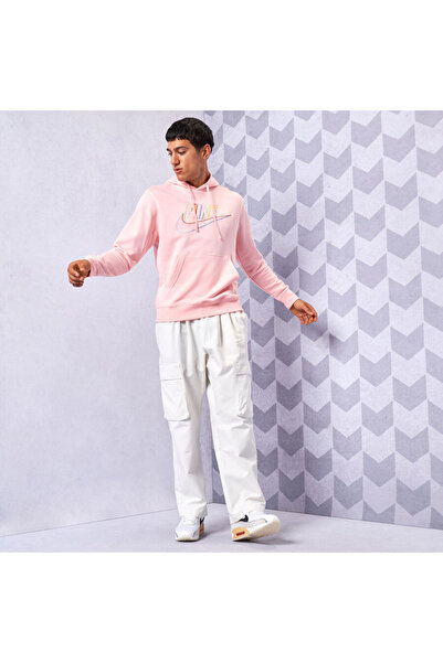 Nike Club Fleece Hoodie Erkek Pembe Sweatshirt
