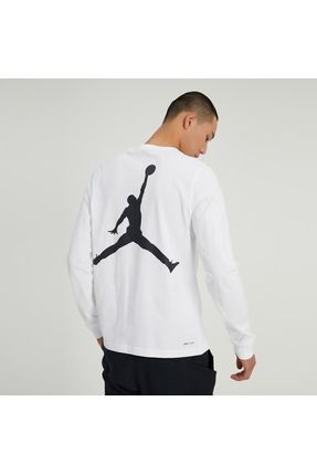 Nike M Jordan Dri Fit Sport Erkek Beyaz Uzun Kollu T Shirt Fiyat Yorumlar Trendyol