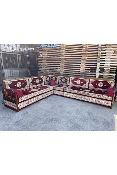 Sultan Sedir Selçuklu Şark Köşesi - 260x310cm L Köşe (3 Kolçak) - Yerleşim Pl...