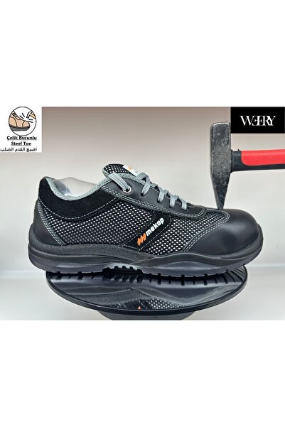 e&e Mekap Rmk 40 S1 Nefes Alan Süet Deri Hafif Rahat 4 Mevsimlik Çelik Burunl...