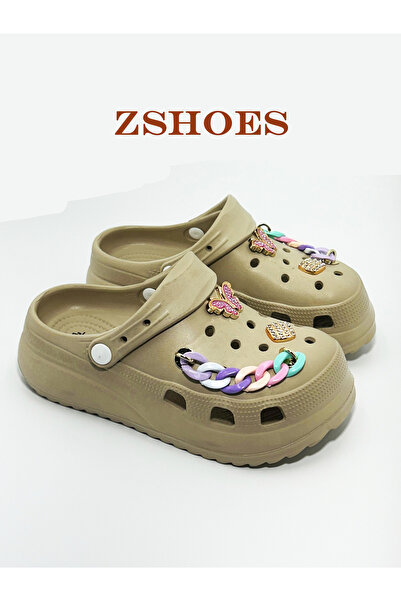 Akınal Bella Zincir Desenli Terlik (Plaj-Banyo-Havuz-Balkon-Aşçı-Hemşire) ZSHOES