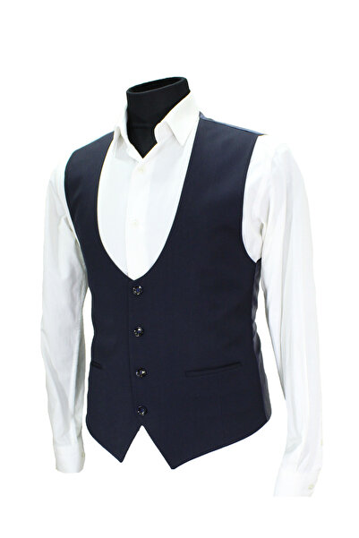 MENTOR REGALO U Neck Men's Vest Navy Blue 50621