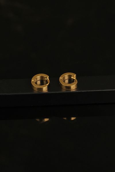 Jack Ferrero Men's Steel Colored Non-Throw Earrings