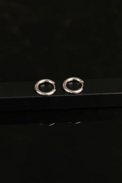 Jack Ferrero Men's Steel Colored Non-Throw Earrings