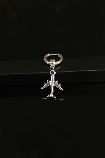 Jack Ferrero Men's Steel Colored Non-Throw Earrings