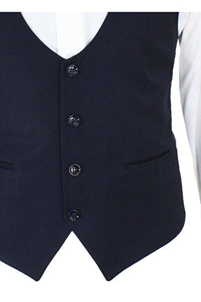 MENTOR REGALO U Neck Men's Vest Navy Blue 50621