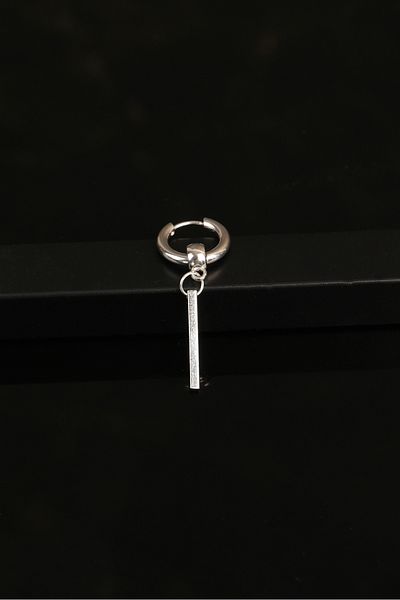 Jack Ferrero Men's Steel Colored Non-Throw Earrings