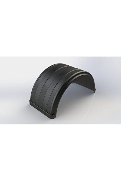 AYMEKS Plastik Üstü Yuvarlak Çift Teker Romörk Çamurluğu