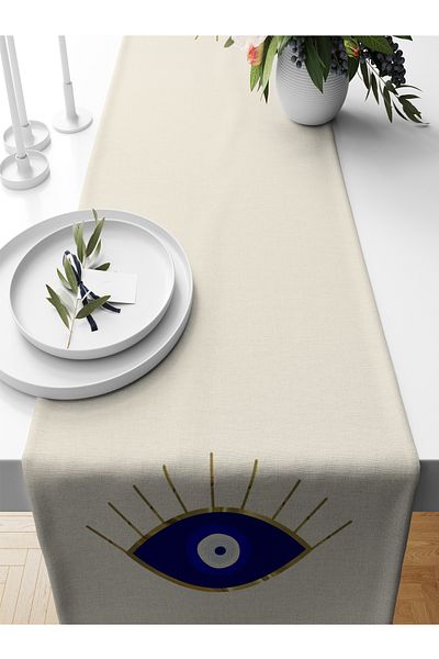 Bertille Home Σειρά Evil Eye 140x40 cm Digital Printed Runner (Evil Eye)