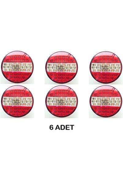 reyoto 6 Adet Hamburger Ledli Stop Lamba 4 Fonksiyonlu 24v.