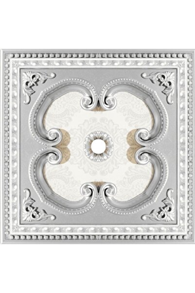 Genel Markalar 60X60 KARE GÜMÜŞ RENK SARAY TAVAN GÖBEK
