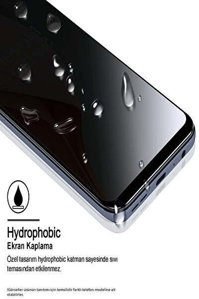 KZY İletişim Infinix Note 30 Tam Kaplayan Privacy Hayalet Temperli Ekran Koruycu Cam