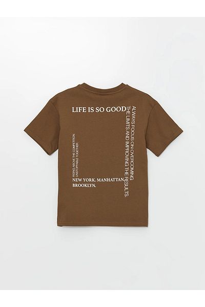 LC Waikiki Tricou pentru băiat din țesătură Tok oversize cu gât crew