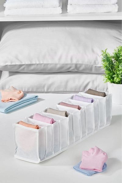 garaccu 11 Compartment Drawer Folding Underwear Organizer 11 x 11 x 38 cm