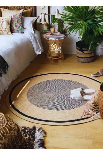 HomeTurko Jüt Paspas, Kilim, Halı, Kapı Önü Paspas, Yuvarlak Paspas, Mutfak P...