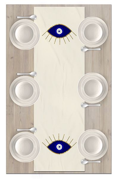 Bertille Home Σειρά Evil Eye 140x40 cm Digital Printed Runner (Evil Eye)