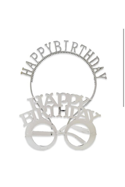 partideyince Set de ochelari cu coroană Happy Birthday pentru ziua de naștere...