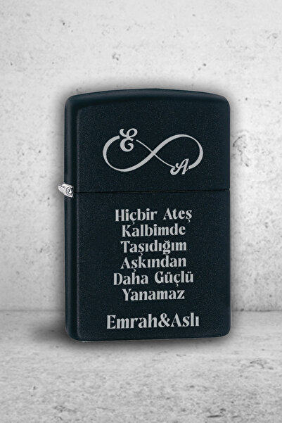 İŞTE BU Kişiye Özel İsimli ve Yazılı Benzinli Zippo Çakmak