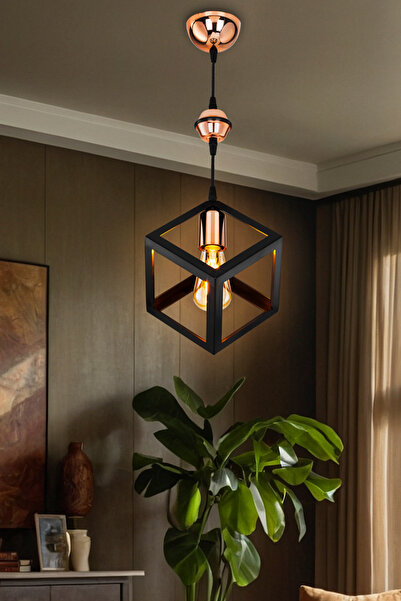 Genel Markalar KÜP TEKLİ SARKIT SİYAH BAKIR KÜRE