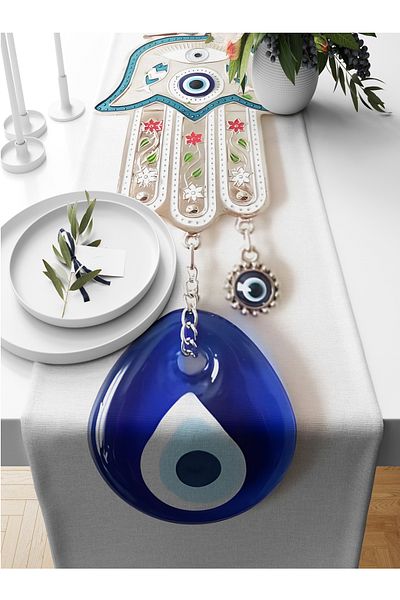 Bertille Home Σειρά Evil Eye 140x40 cm Digital Printed Runner (Evil Eye)