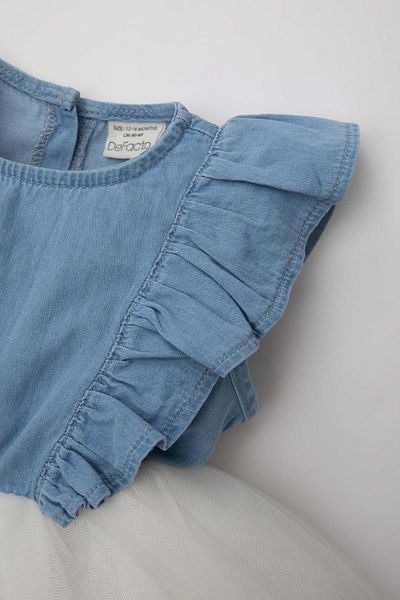 DeFacto Baby Girl Sleeveless Jean Dress C3571A524SM