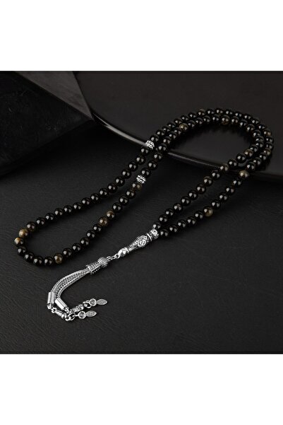 Genel Markalar Golden Obsidyen Doğal Taş Tesbih 99luk – 6mm