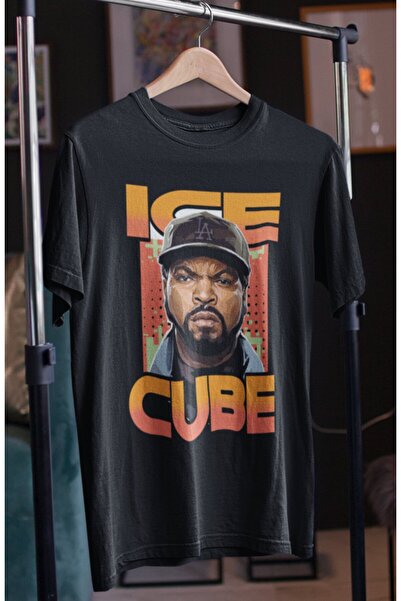 Fuddy Moda Tricou unisex oversize cu imprimeu cub de gheață - tematică rap