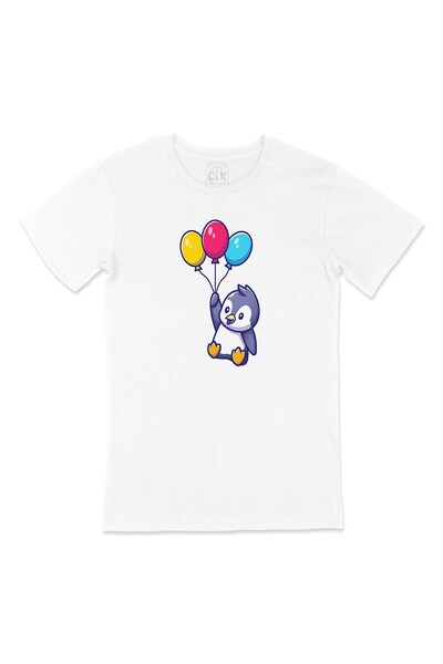 Cix تي شيرت البطريق بالون