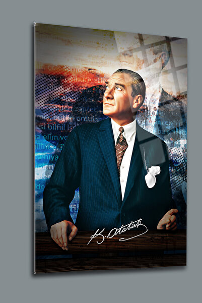 glassartdesign Atatürk Sticlă Tabel 60