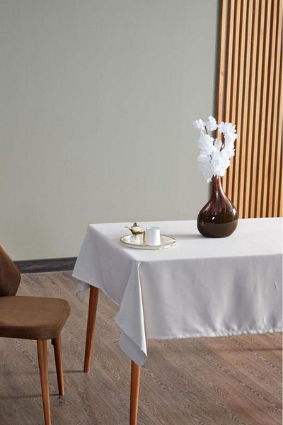 Mr. Stock Satin Tablecloth - Authentic and Modern, Matte Satin, Easy to Clean, Rectangular 140X140 cm