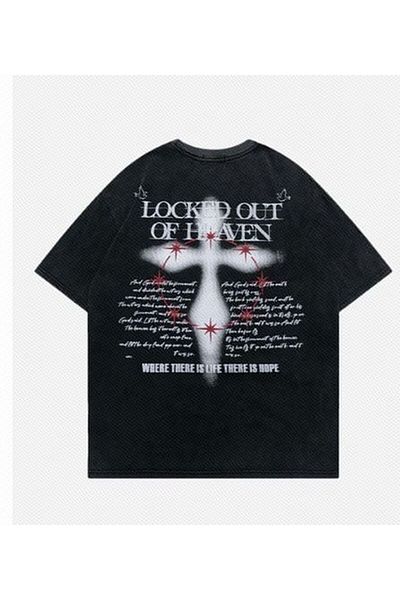 Gofeel Locket Out Of Heaven Λεπτομερές μπλουζάκι Unisex Oversize
